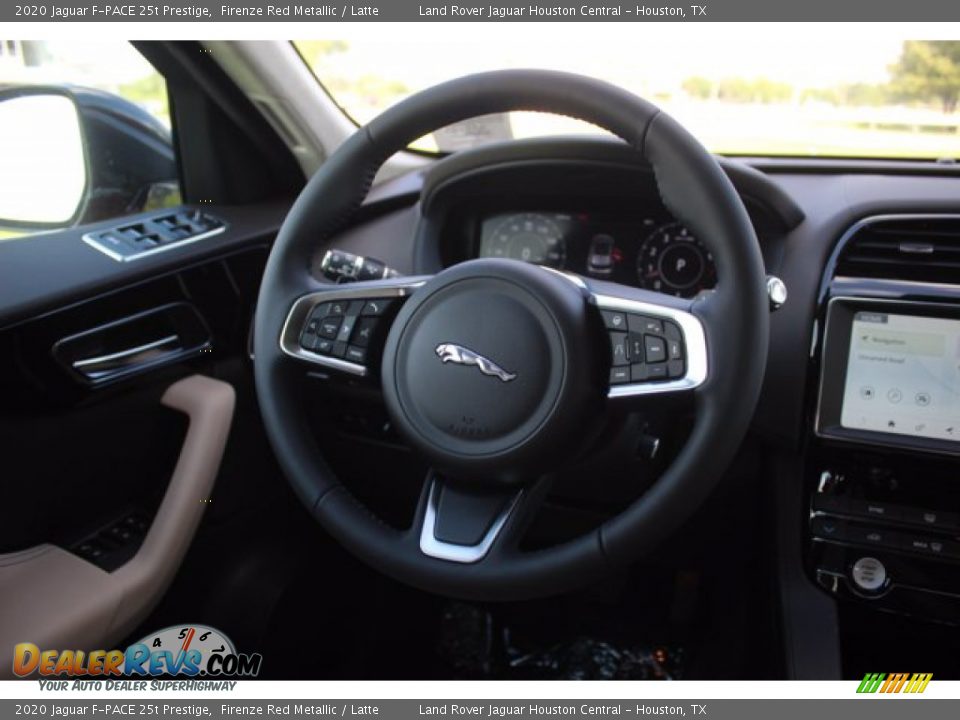 2020 Jaguar F-PACE 25t Prestige Firenze Red Metallic / Latte Photo #15