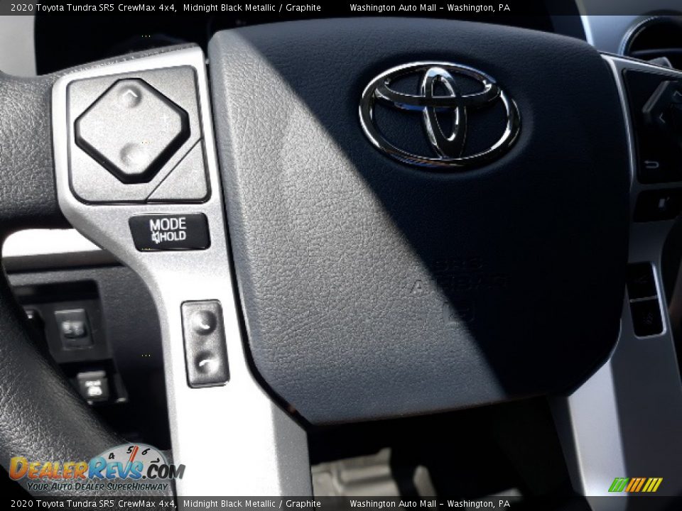 2020 Toyota Tundra SR5 CrewMax 4x4 Midnight Black Metallic / Graphite Photo #5