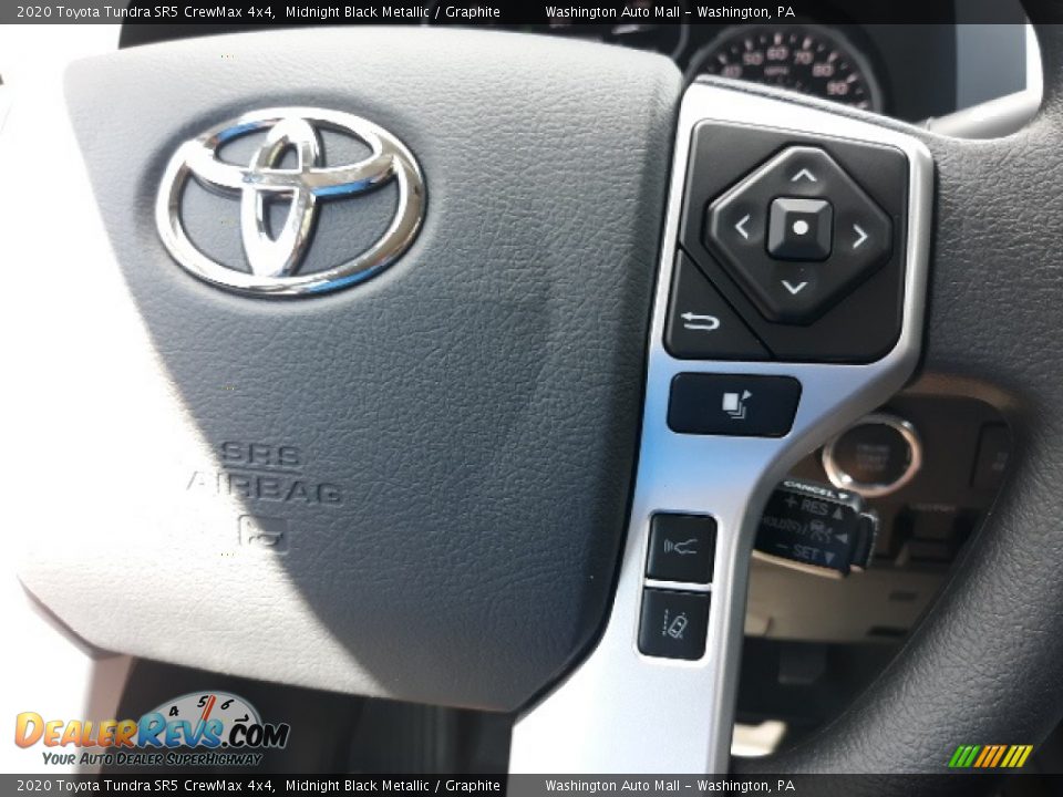 2020 Toyota Tundra SR5 CrewMax 4x4 Midnight Black Metallic / Graphite Photo #6