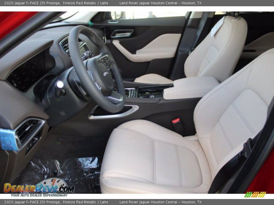 2020 Jaguar F-PACE 25t Prestige Firenze Red Metallic / Latte Photo #20