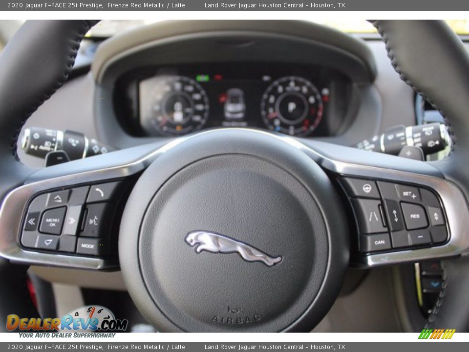 2020 Jaguar F-PACE 25t Prestige Firenze Red Metallic / Latte Photo #22