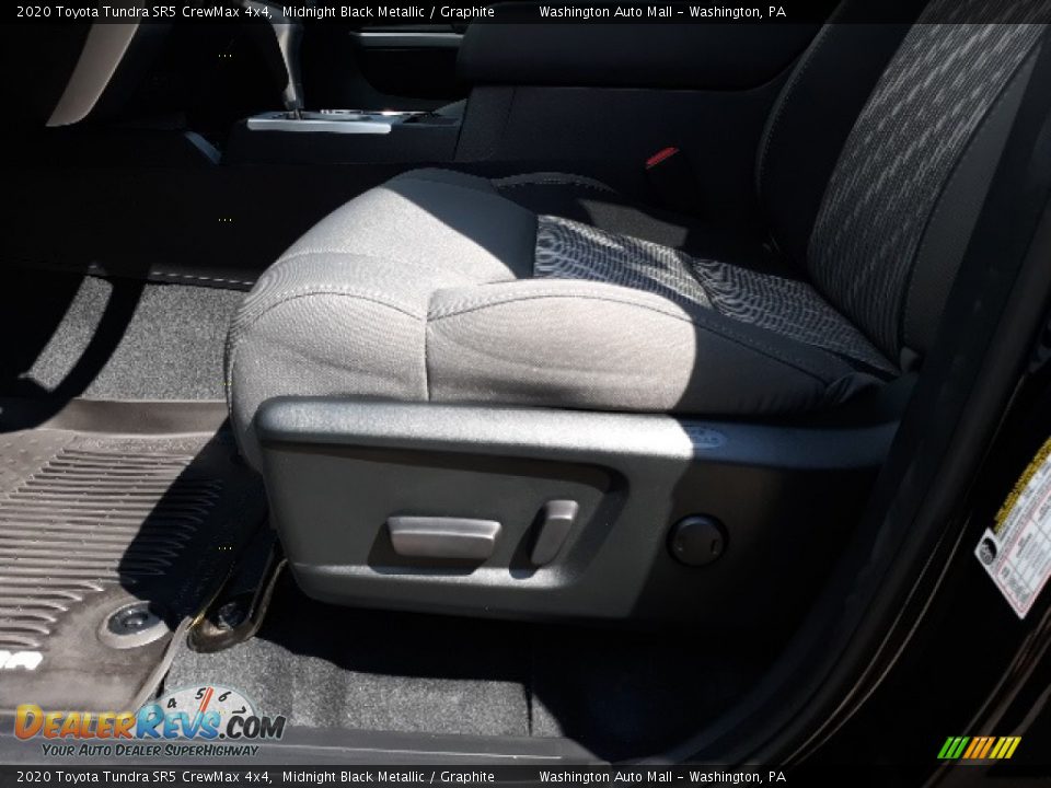 2020 Toyota Tundra SR5 CrewMax 4x4 Midnight Black Metallic / Graphite Photo #22