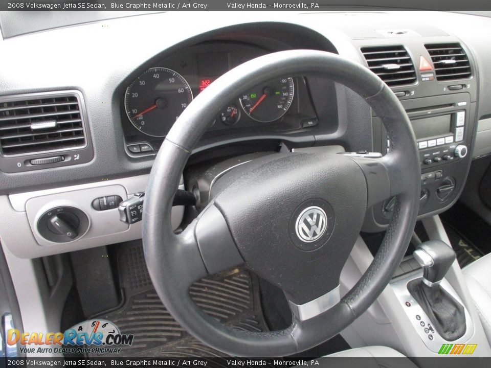 2008 Volkswagen Jetta SE Sedan Blue Graphite Metallic / Art Grey Photo #14