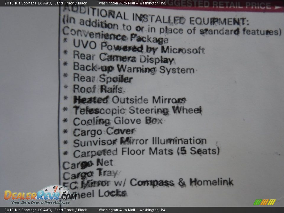 2013 Kia Sportage LX AWD Sand Track / Black Photo #24