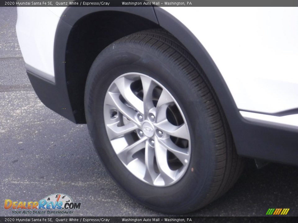 2020 Hyundai Santa Fe SE Quartz White / Espresso/Gray Photo #3