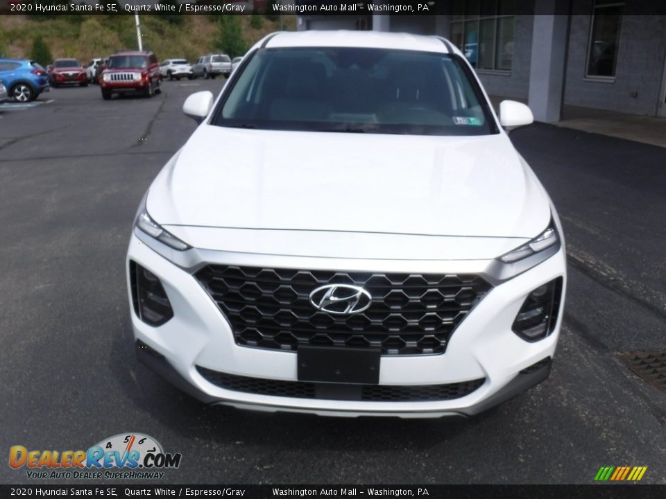 2020 Hyundai Santa Fe SE Quartz White / Espresso/Gray Photo #4