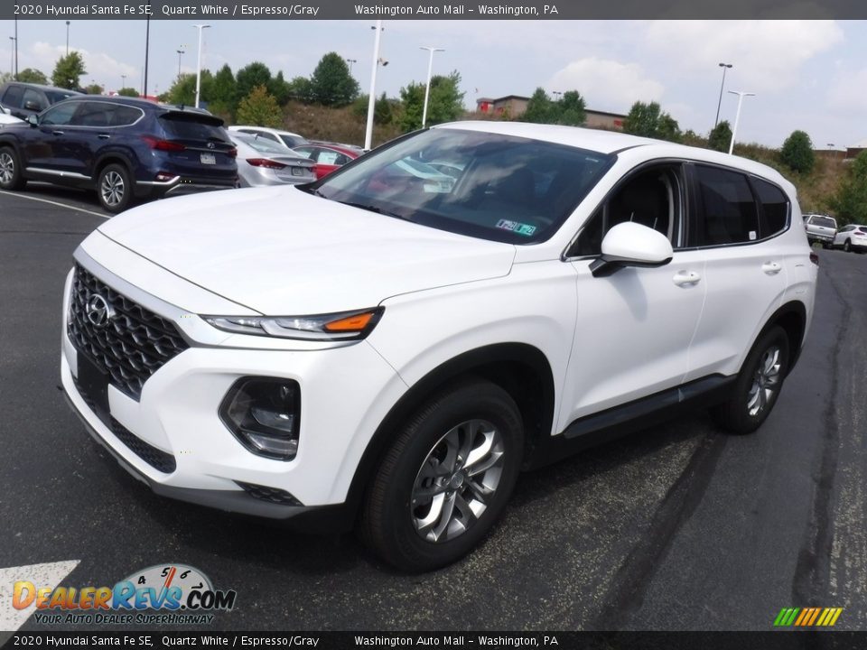 2020 Hyundai Santa Fe SE Quartz White / Espresso/Gray Photo #5
