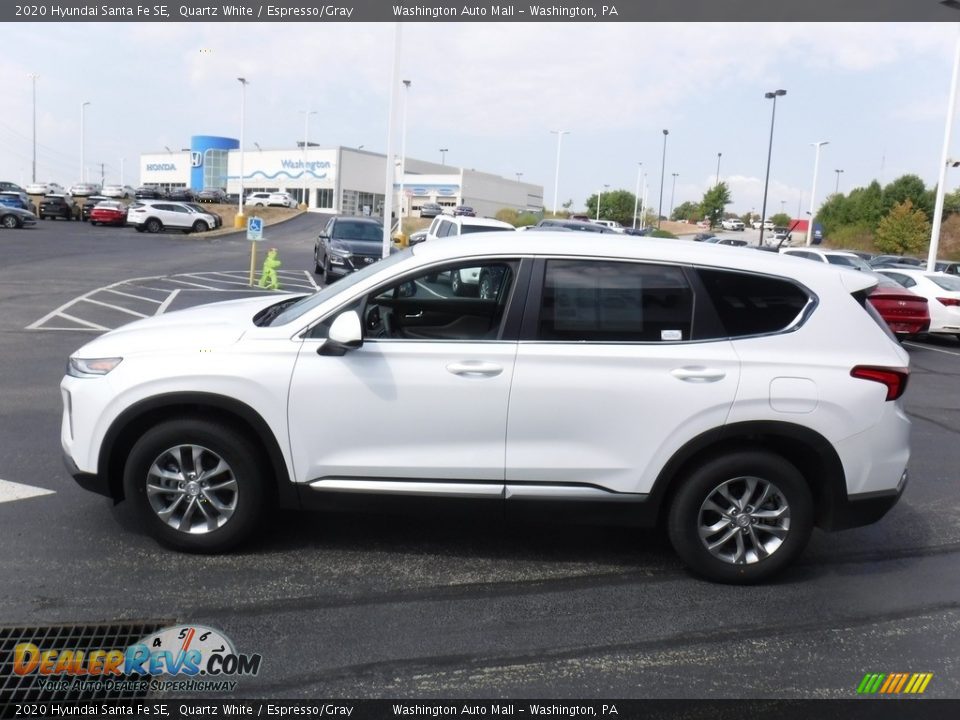 2020 Hyundai Santa Fe SE Quartz White / Espresso/Gray Photo #6