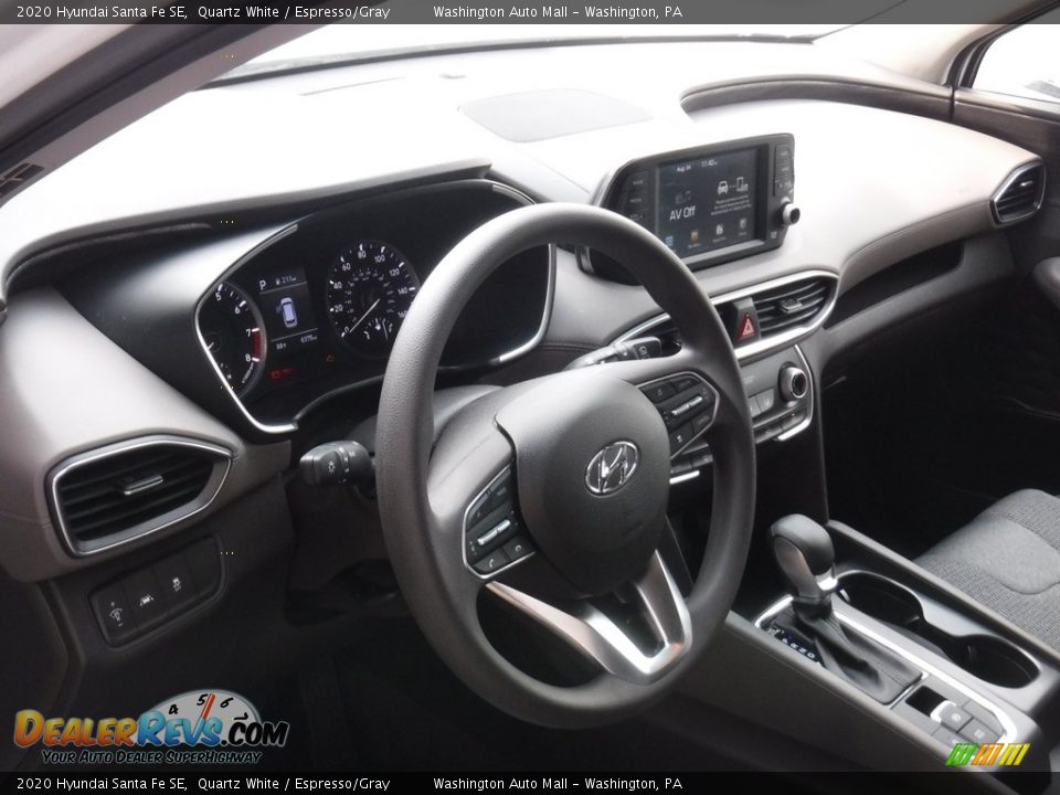 2020 Hyundai Santa Fe SE Quartz White / Espresso/Gray Photo #10