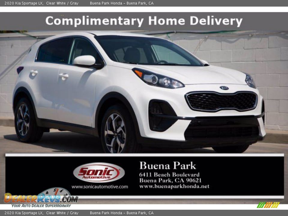 2020 Kia Sportage LX Clear White / Gray Photo #1