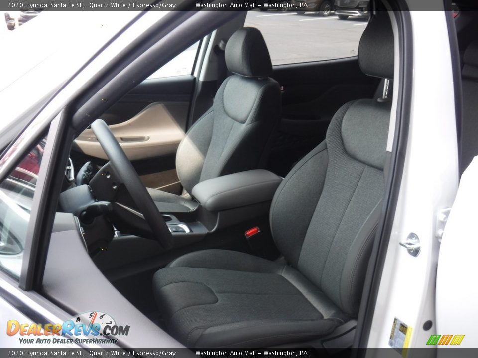 2020 Hyundai Santa Fe SE Quartz White / Espresso/Gray Photo #11