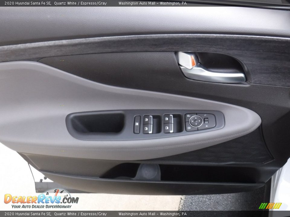 2020 Hyundai Santa Fe SE Quartz White / Espresso/Gray Photo #13