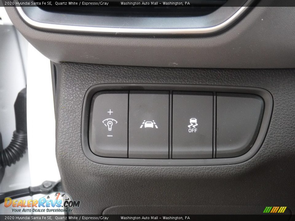 2020 Hyundai Santa Fe SE Quartz White / Espresso/Gray Photo #14
