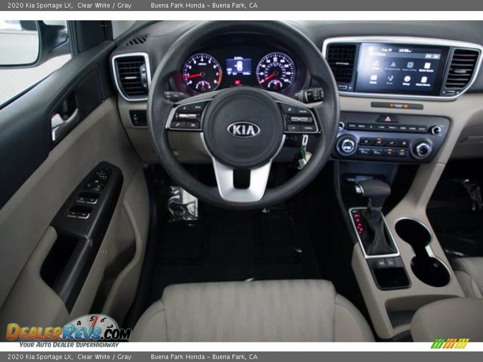 2020 Kia Sportage LX Clear White / Gray Photo #5