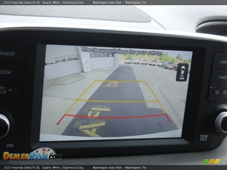 2020 Hyundai Santa Fe SE Quartz White / Espresso/Gray Photo #17
