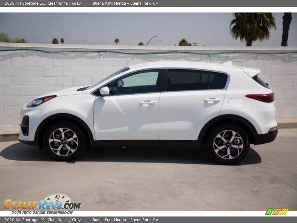 2020 Kia Sportage LX Clear White / Gray Photo #10