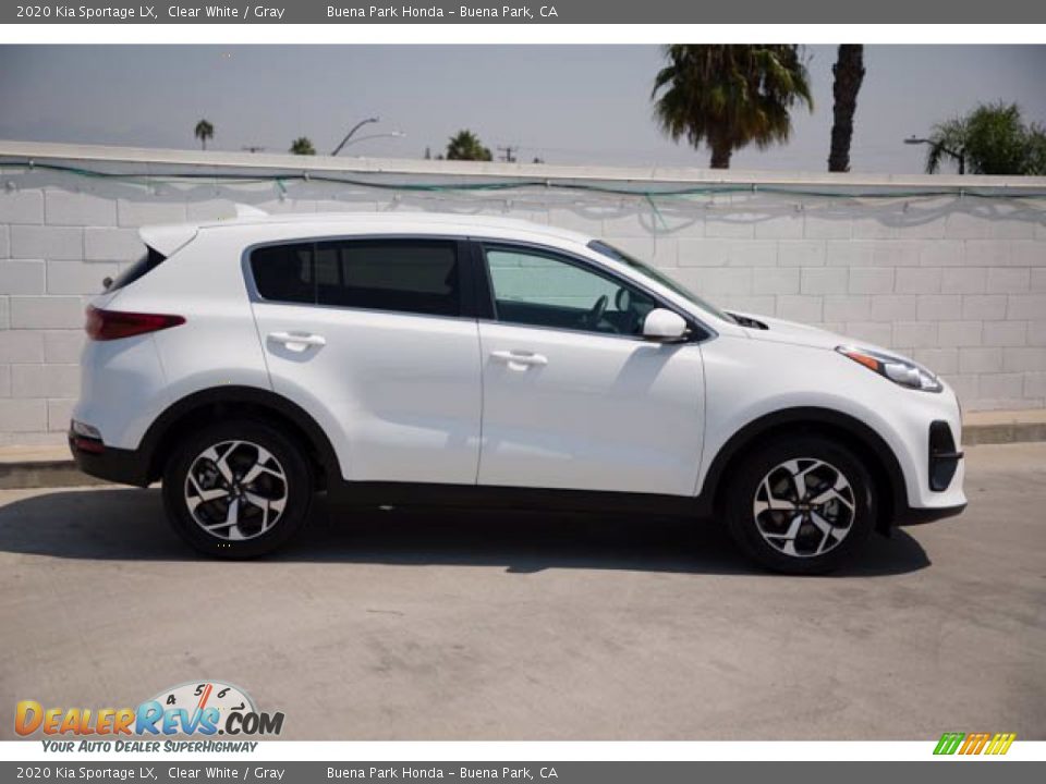2020 Kia Sportage LX Clear White / Gray Photo #12
