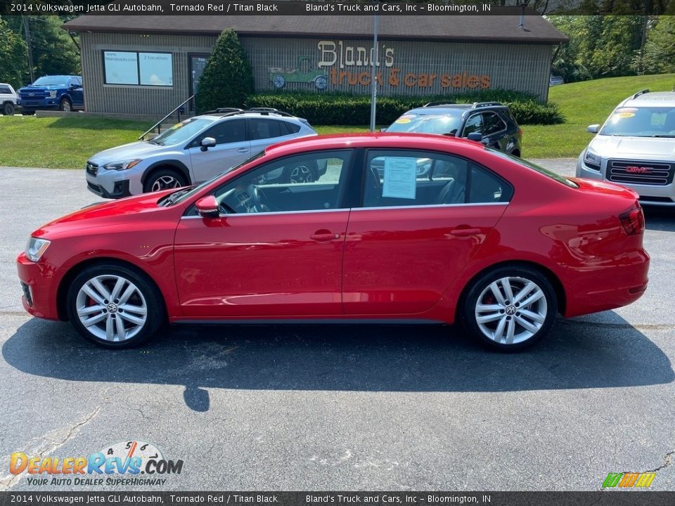 2014 Volkswagen Jetta GLI Autobahn Tornado Red / Titan Black Photo #1