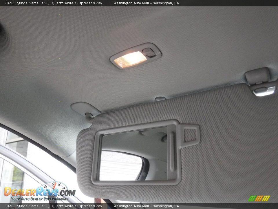 2020 Hyundai Santa Fe SE Quartz White / Espresso/Gray Photo #22