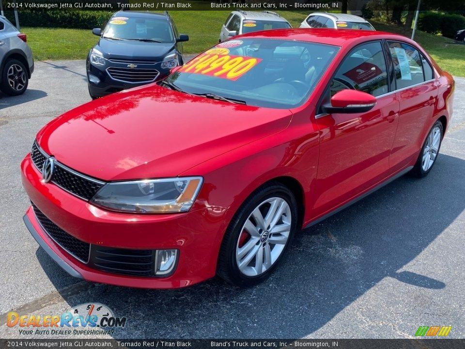 2014 Volkswagen Jetta GLI Autobahn Tornado Red / Titan Black Photo #2