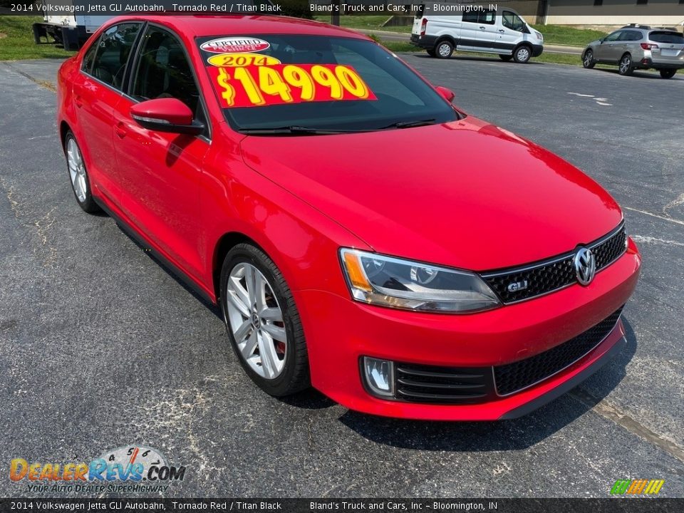 2014 Volkswagen Jetta GLI Autobahn Tornado Red / Titan Black Photo #4