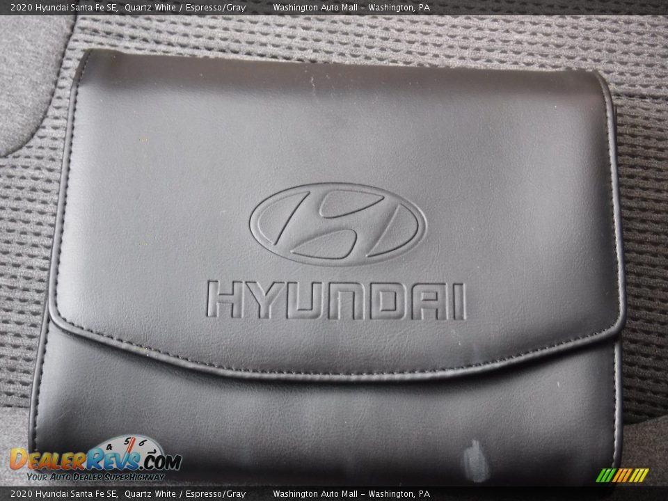 2020 Hyundai Santa Fe SE Quartz White / Espresso/Gray Photo #25
