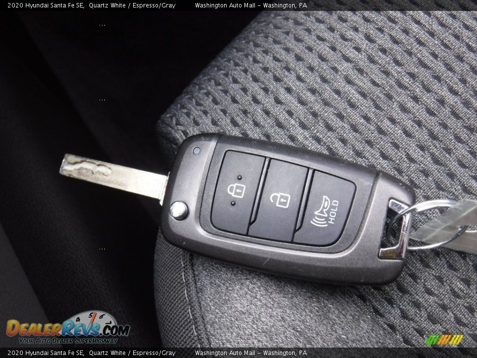 2020 Hyundai Santa Fe SE Quartz White / Espresso/Gray Photo #26