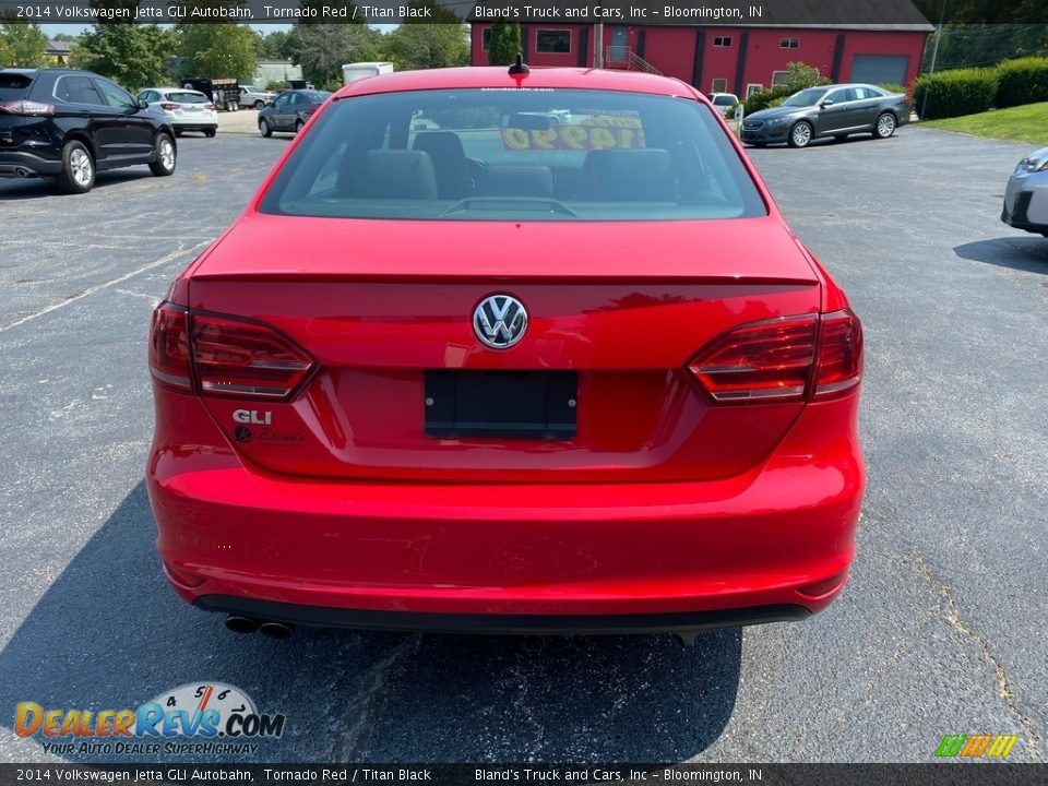 2014 Volkswagen Jetta GLI Autobahn Tornado Red / Titan Black Photo #7