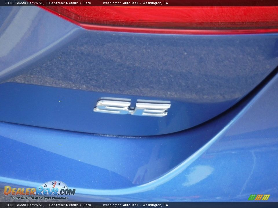 2018 Toyota Camry SE Blue Streak Metallic / Black Photo #14