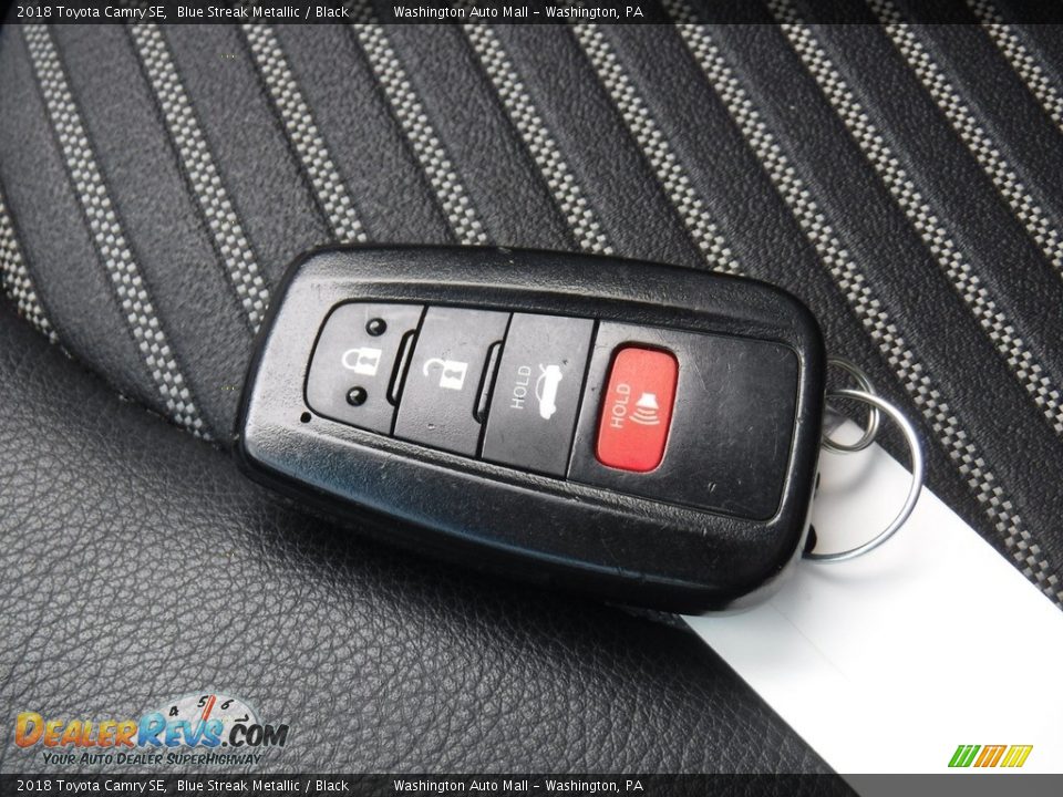 2018 Toyota Camry SE Blue Streak Metallic / Black Photo #23