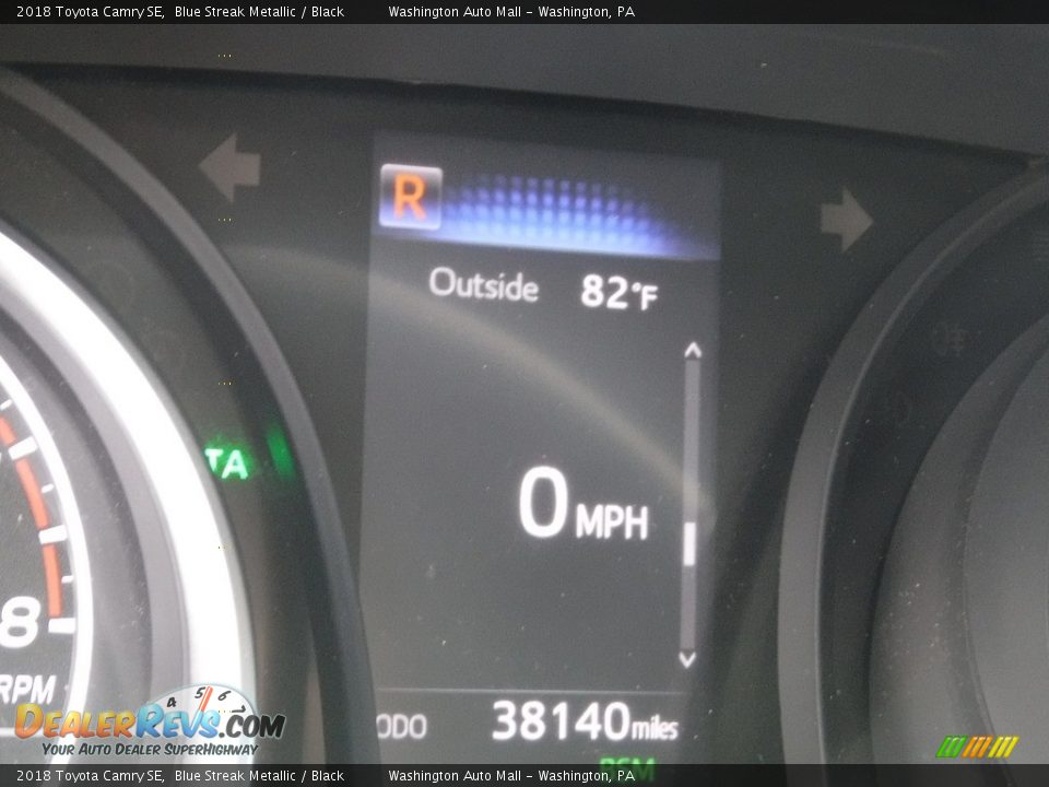 2018 Toyota Camry SE Blue Streak Metallic / Black Photo #25