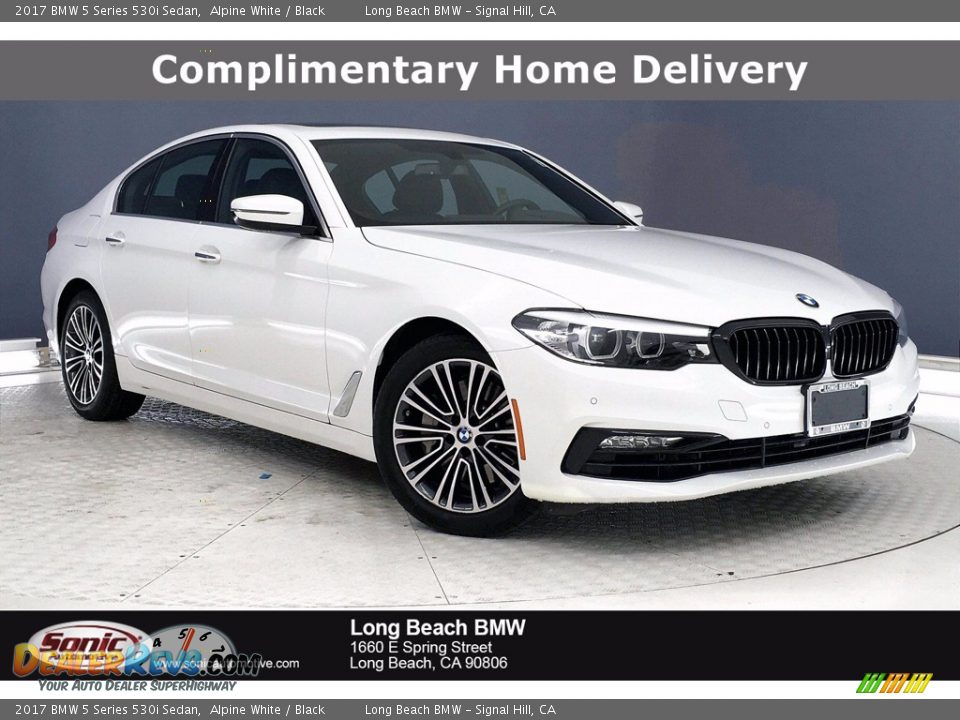 2017 BMW 5 Series 530i Sedan Alpine White / Black Photo #1