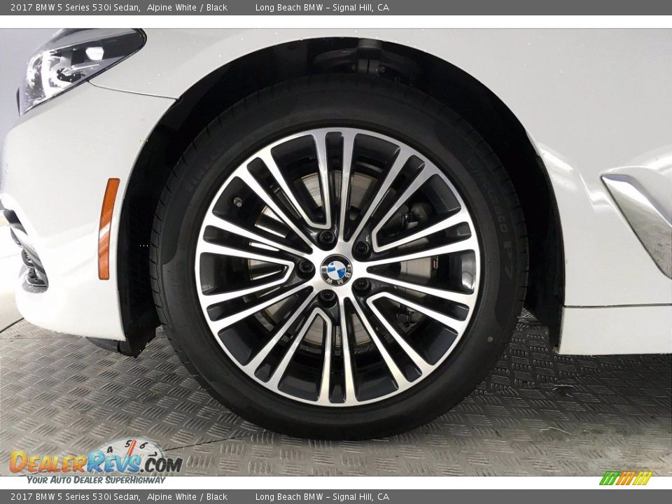 2017 BMW 5 Series 530i Sedan Alpine White / Black Photo #8
