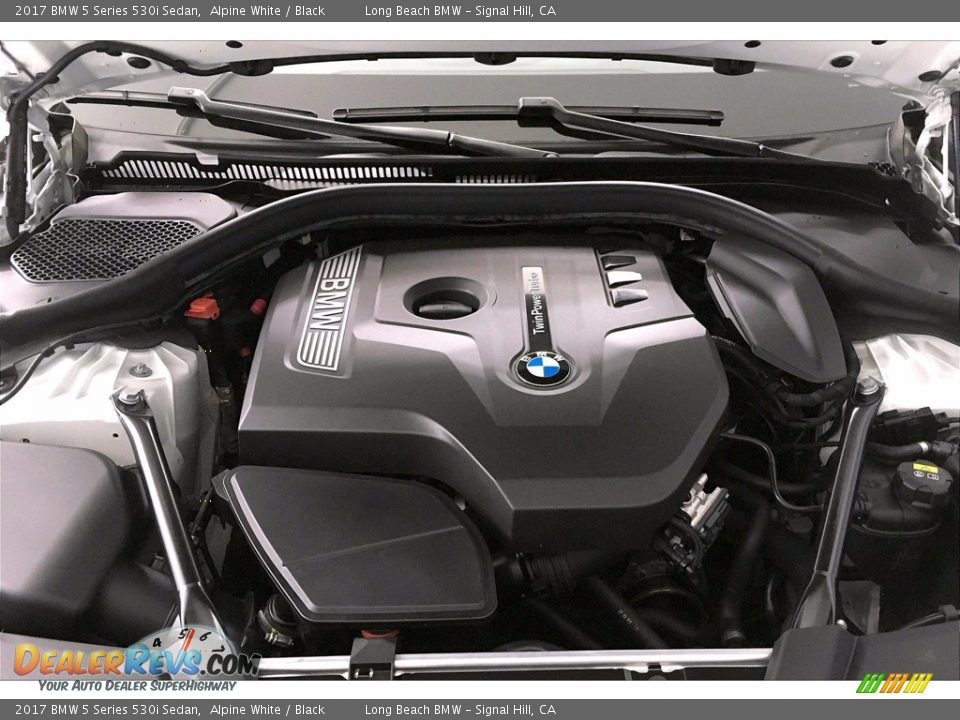 2017 BMW 5 Series 530i Sedan Alpine White / Black Photo #9