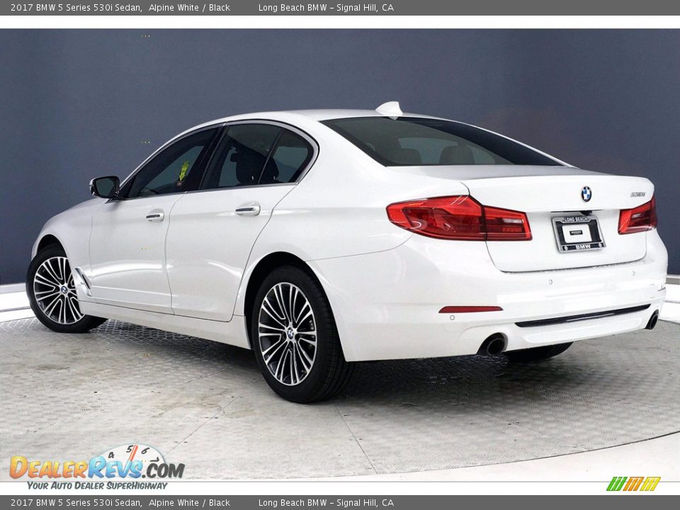 2017 BMW 5 Series 530i Sedan Alpine White / Black Photo #10