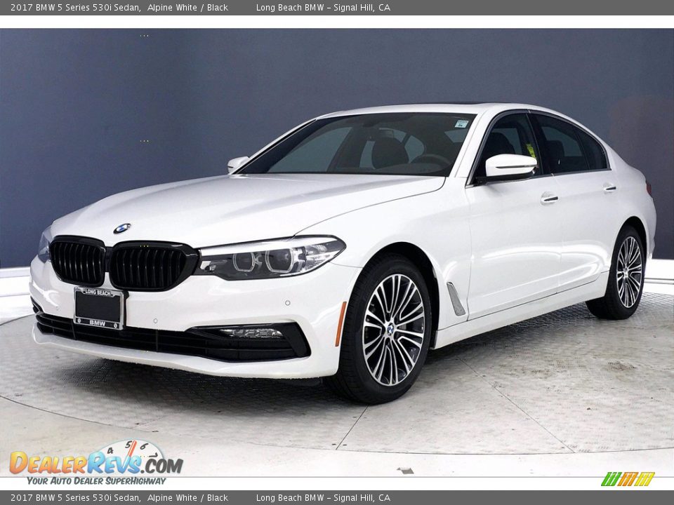 2017 BMW 5 Series 530i Sedan Alpine White / Black Photo #12
