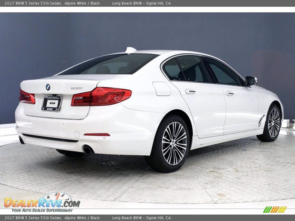 2017 BMW 5 Series 530i Sedan Alpine White / Black Photo #13