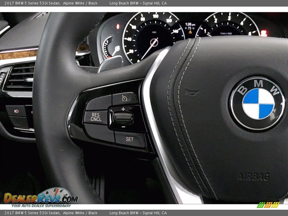 2017 BMW 5 Series 530i Sedan Alpine White / Black Photo #18