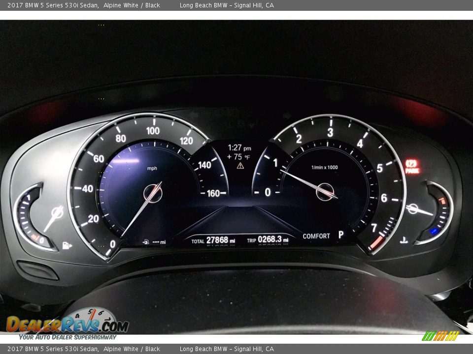 2017 BMW 5 Series 530i Sedan Alpine White / Black Photo #20