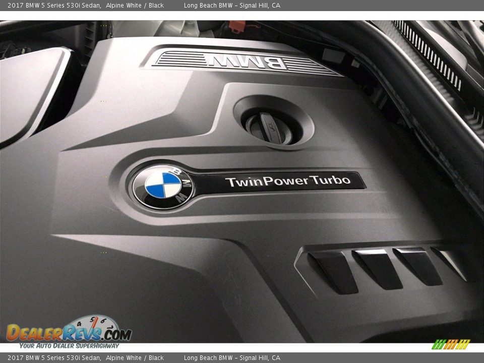 2017 BMW 5 Series 530i Sedan Alpine White / Black Photo #35