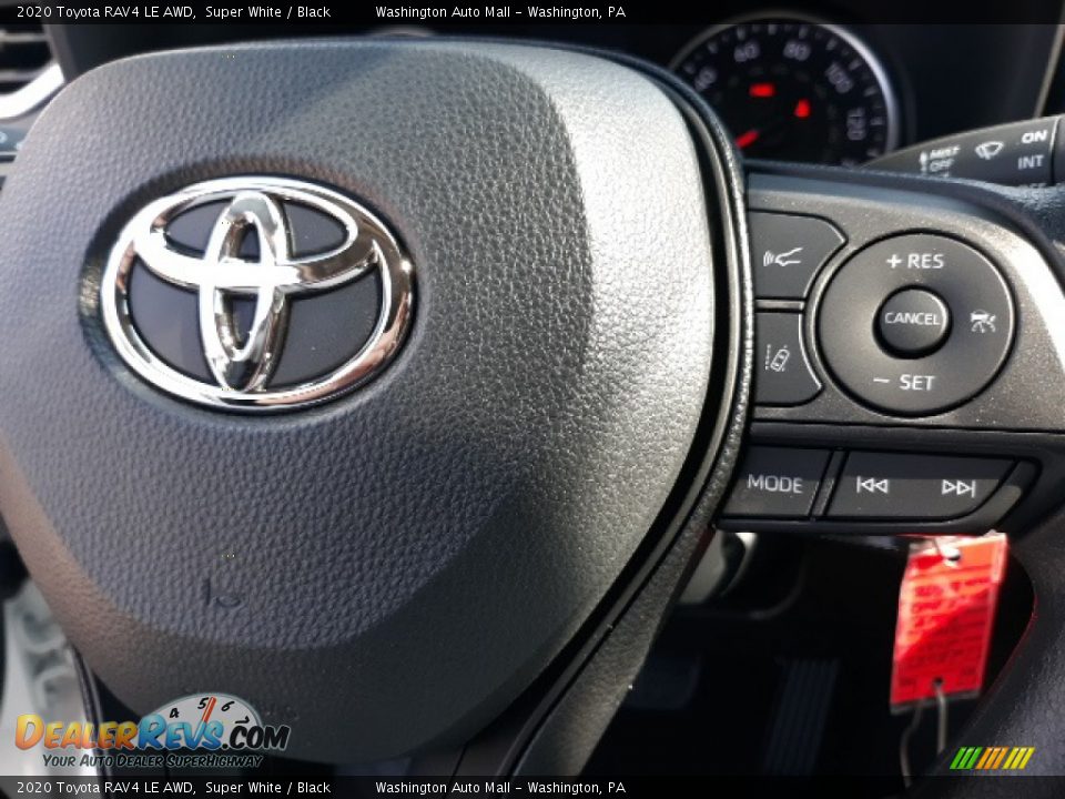 2020 Toyota RAV4 LE AWD Super White / Black Photo #6