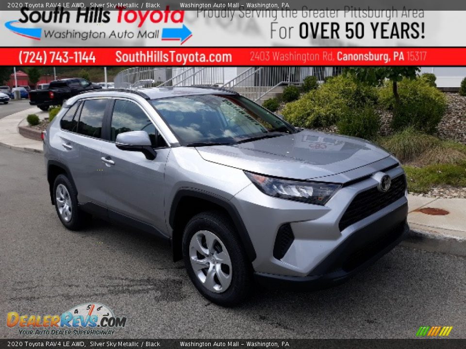 2020 Toyota RAV4 LE AWD Silver Sky Metallic / Black Photo #1
