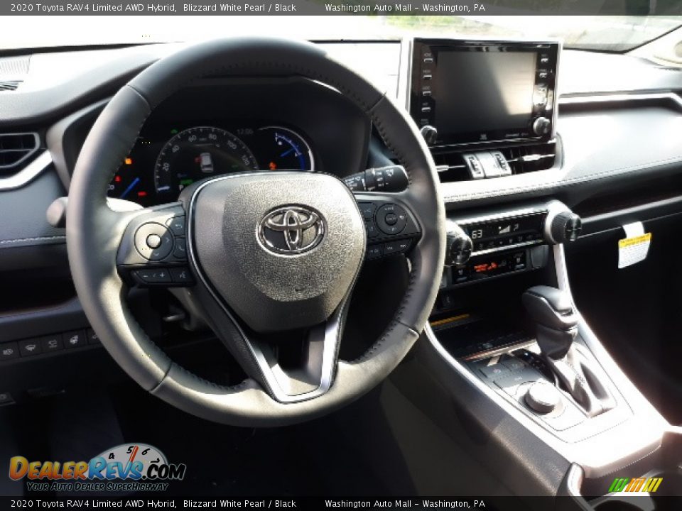 2020 Toyota RAV4 Limited AWD Hybrid Blizzard White Pearl / Black Photo #3