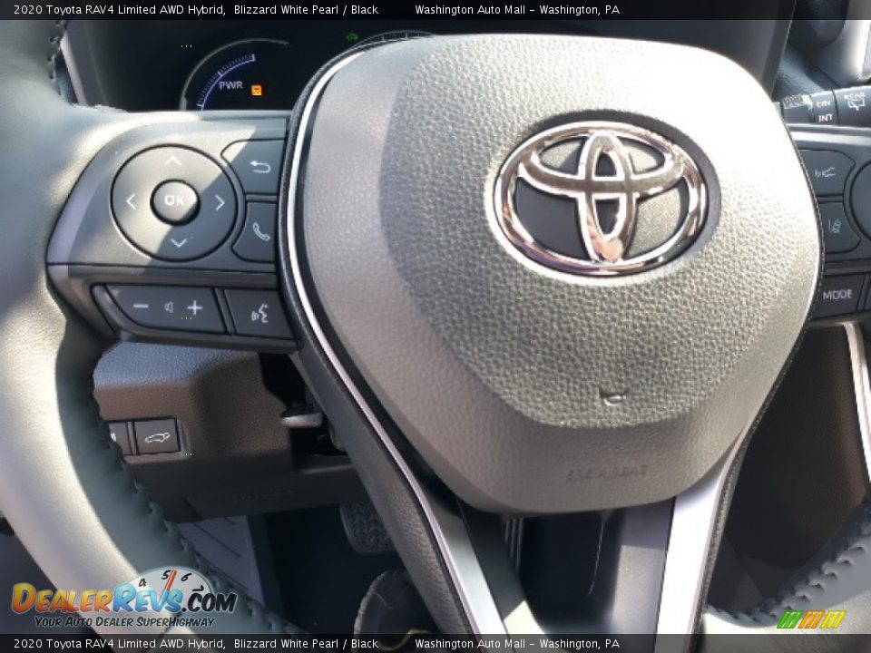 2020 Toyota RAV4 Limited AWD Hybrid Blizzard White Pearl / Black Photo #5