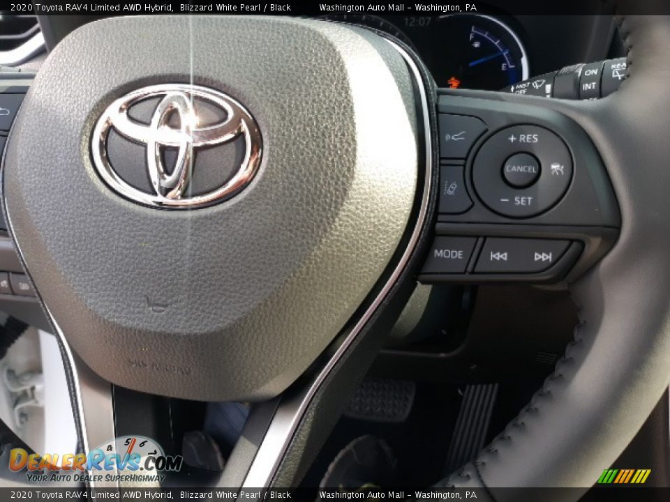 2020 Toyota RAV4 Limited AWD Hybrid Blizzard White Pearl / Black Photo #6