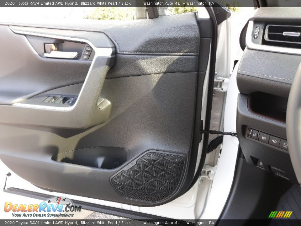 2020 Toyota RAV4 Limited AWD Hybrid Blizzard White Pearl / Black Photo #7
