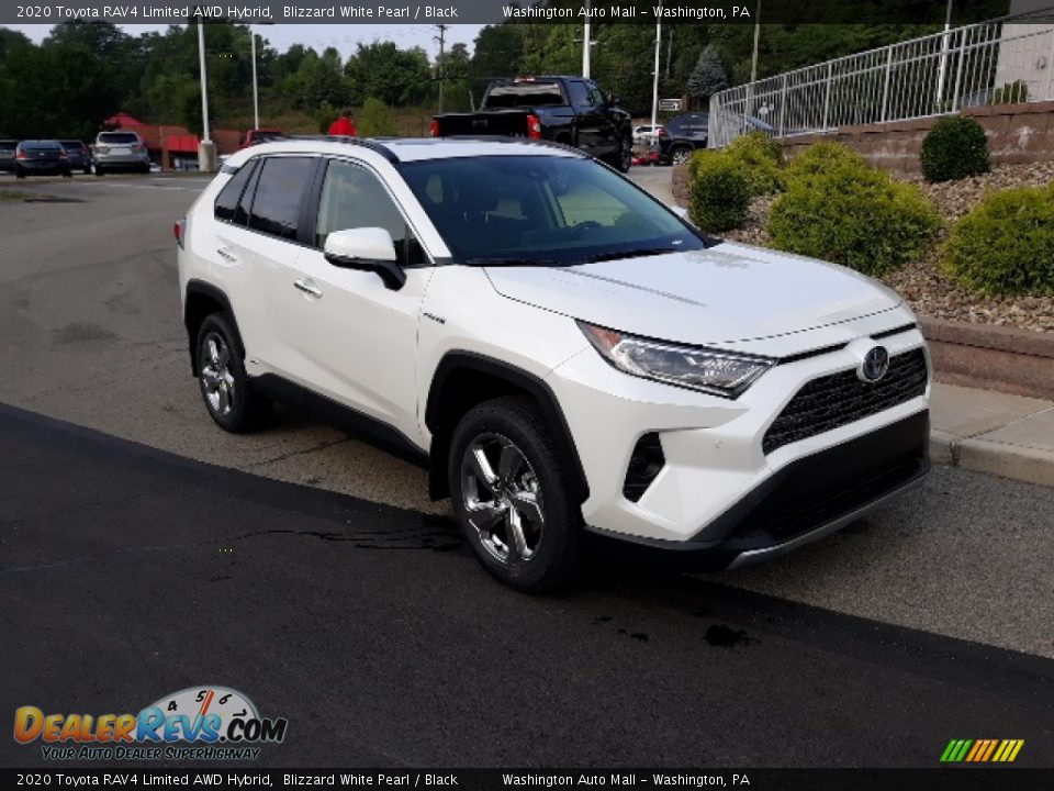 2020 Toyota RAV4 Limited AWD Hybrid Blizzard White Pearl / Black Photo #23