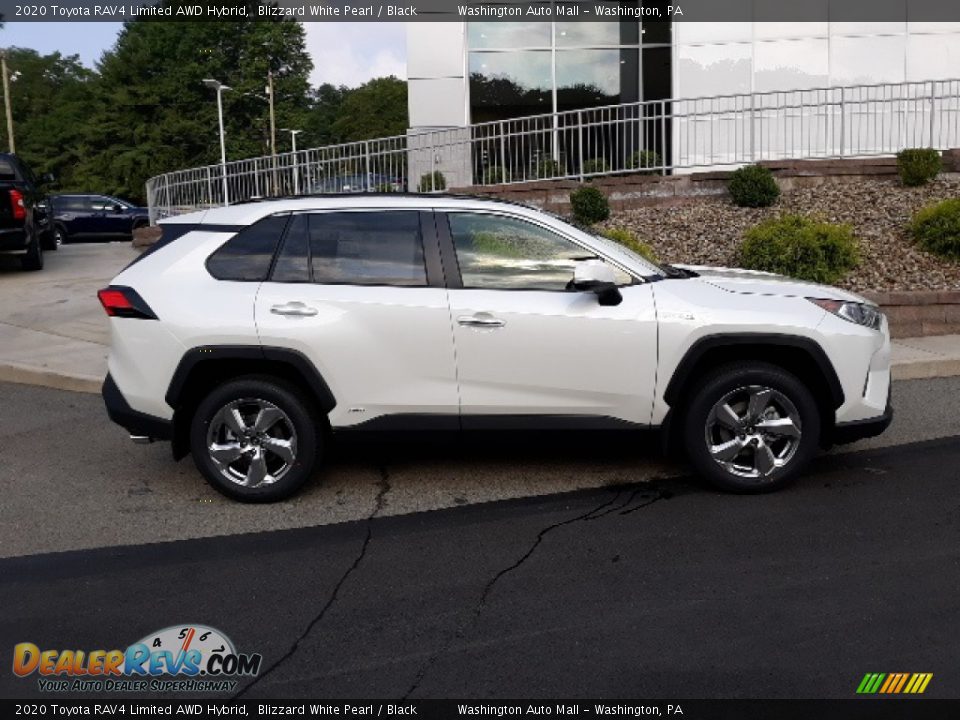 2020 Toyota RAV4 Limited AWD Hybrid Blizzard White Pearl / Black Photo #24