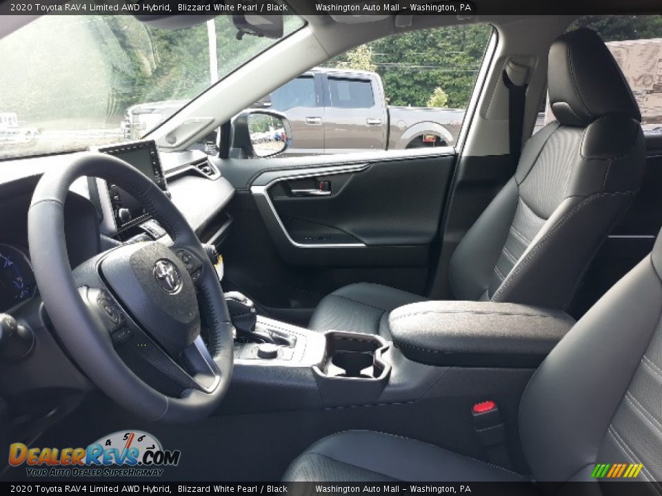 2020 Toyota RAV4 Limited AWD Hybrid Blizzard White Pearl / Black Photo #31