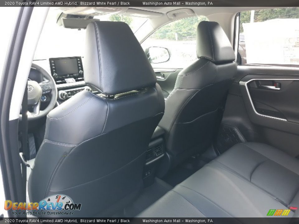 2020 Toyota RAV4 Limited AWD Hybrid Blizzard White Pearl / Black Photo #35